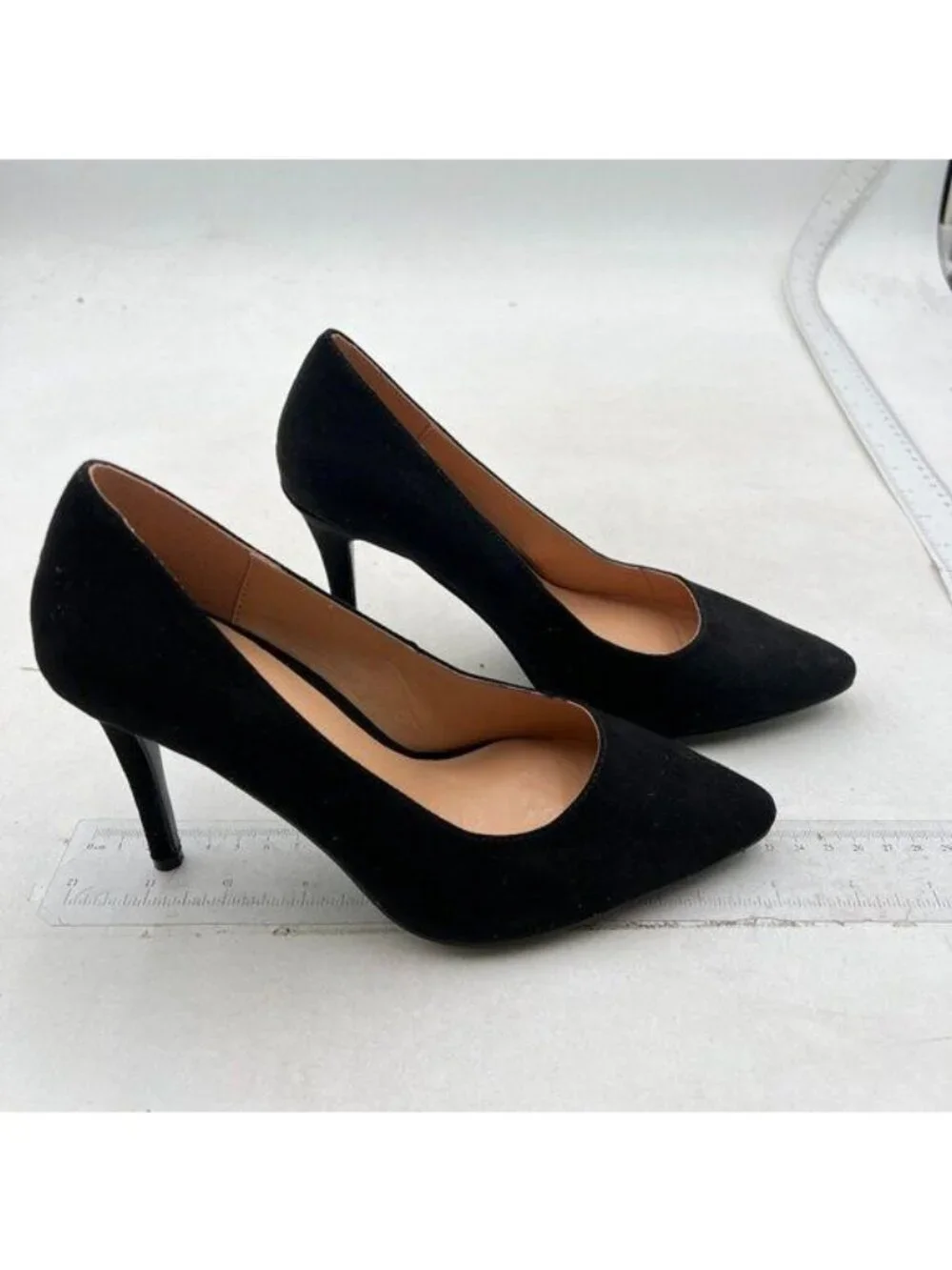 Women's High Heels Pumps Closed Pointed Toe Stiletto Heels Dress Black Shoe